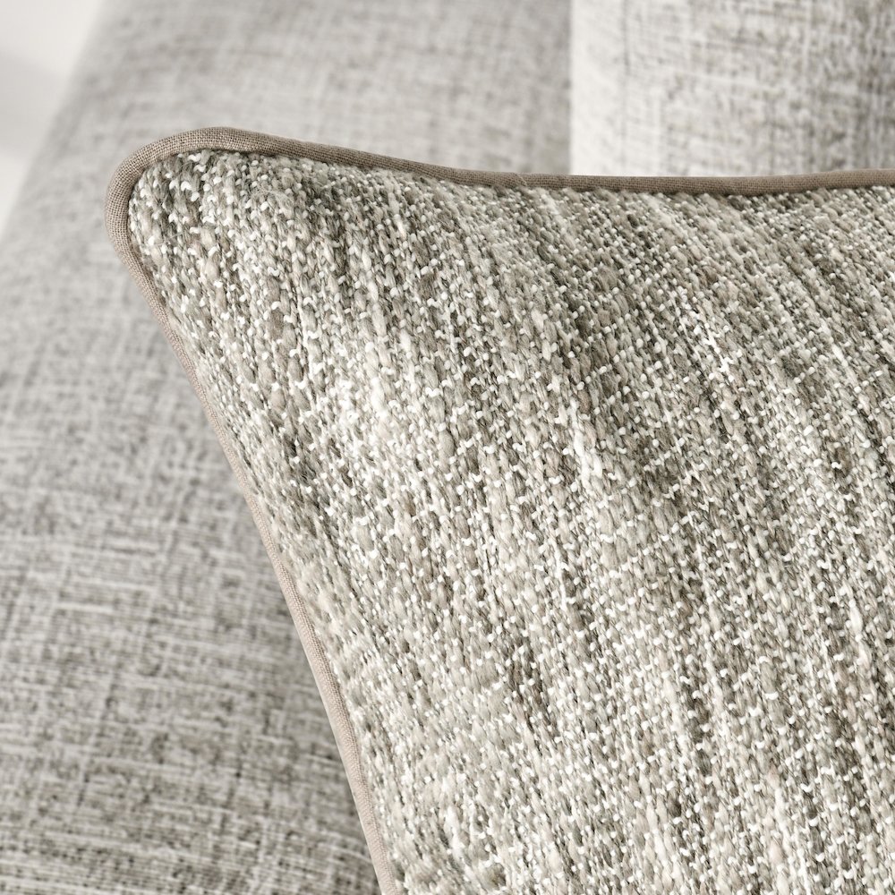 Sharma 22" Cotton Blend Throw Pillow, Beige. Picture 6