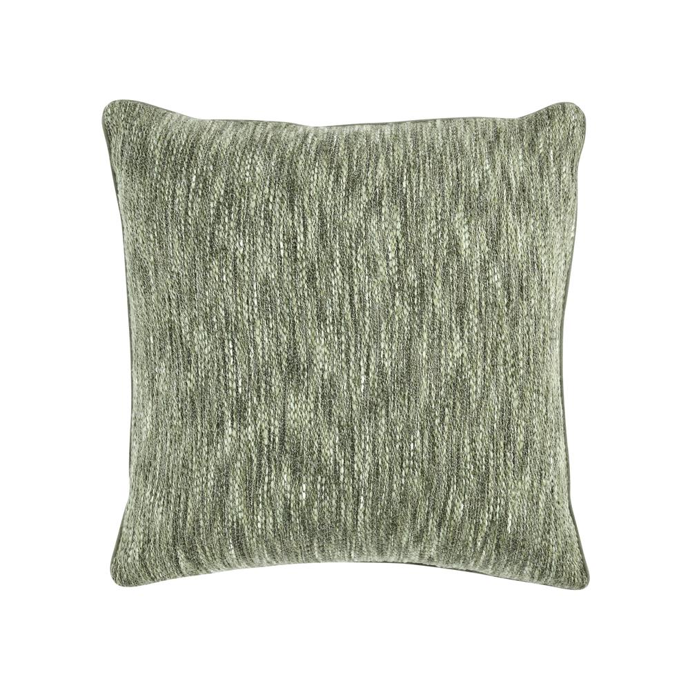 Sharma 22" Cotton Blend Throw Pillow , Cedar Green. Picture 1