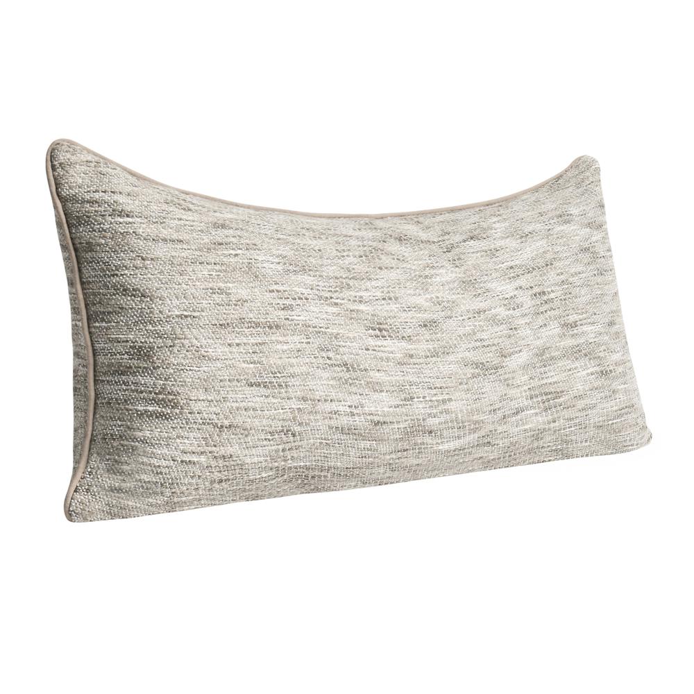 Sharma 16"x36" Cotton Blend Throw Pillow, Beige. Picture 2