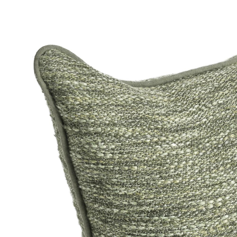 Sharma 14"x26" Cotton Blend Throw Pillow , Cedar Green. Picture 4