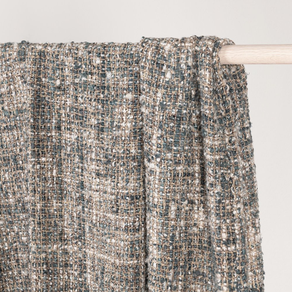 TC Recycled Cotton Blend Blue 50"x70" Woven Throw Blanket Blanket. Picture 3