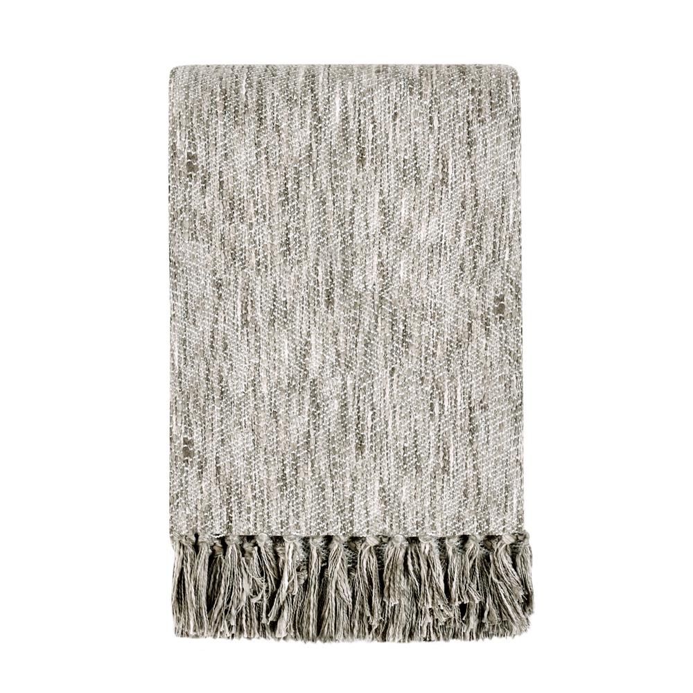 TC Sharma Cotton Blend 50"x70" Beige Throw Blanket Blanket. Picture 1