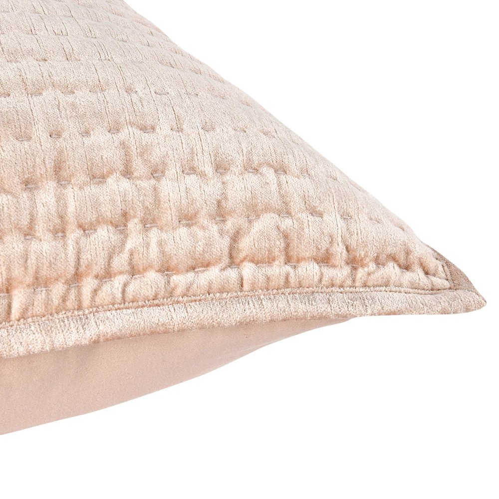 Dimitry 100% Rayon Velvet Nude King Sham. Picture 3