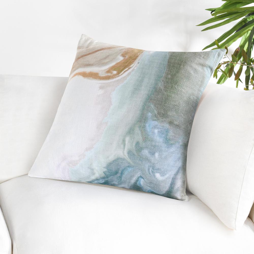 Hatha 24" Cotton Multicolor Throw Pillow. Picture 4