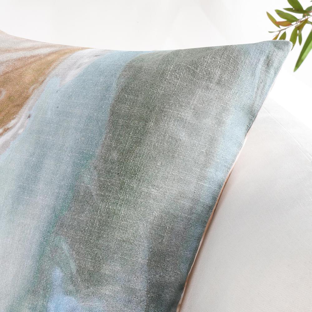 Hatha 24" Cotton Multicolor Throw Pillow. Picture 5