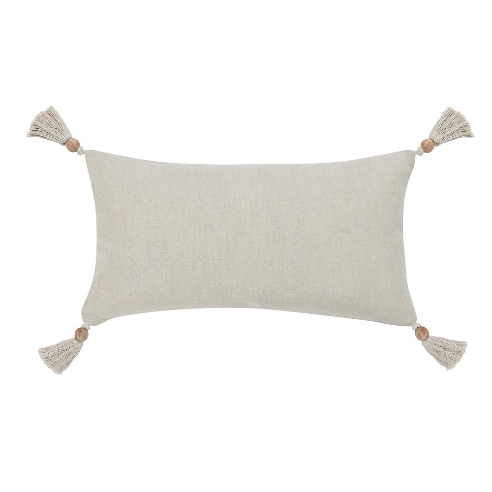 Yama 14"x26" Cotton Blend Multicolor Throw Pillow. Picture 3