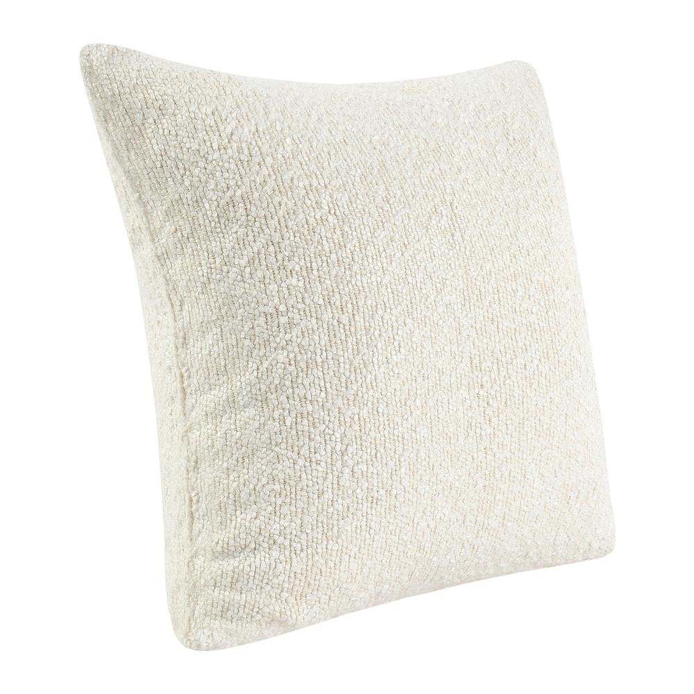 Sava 22" Cotton Blend Throw Pillow, Ivory. Picture 2