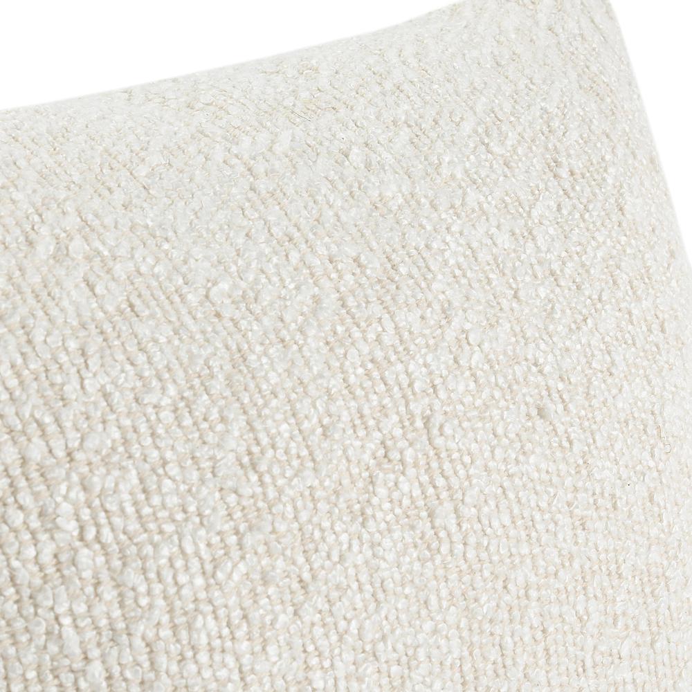 Sava 22" Cotton Blend Throw Pillow, Ivory. Picture 3