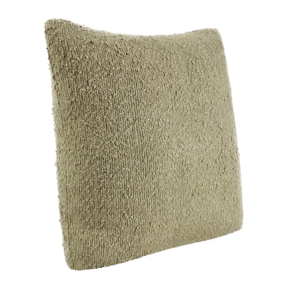 Sava 22" Cotton Blend Throw Pillow, Wheat Green. Picture 2