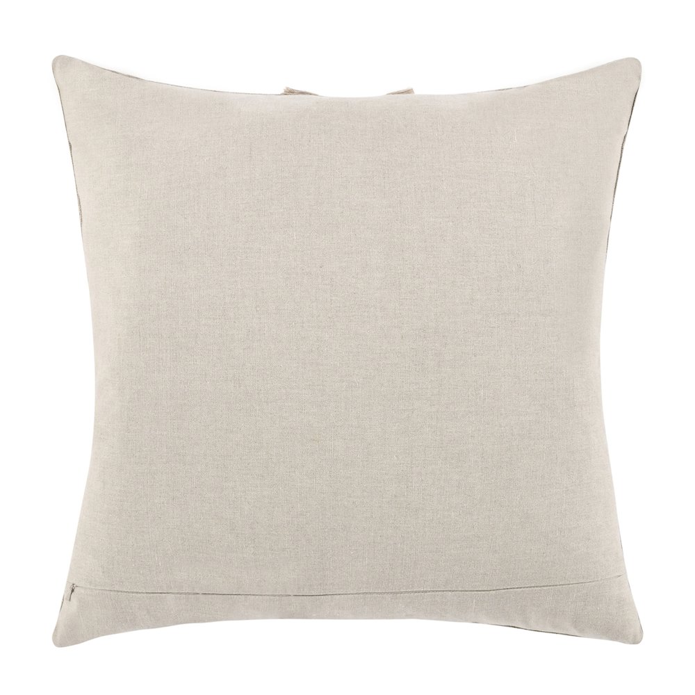 Valley 22" Belgian Linen Woven Throw Pillow, Natural. Picture 4