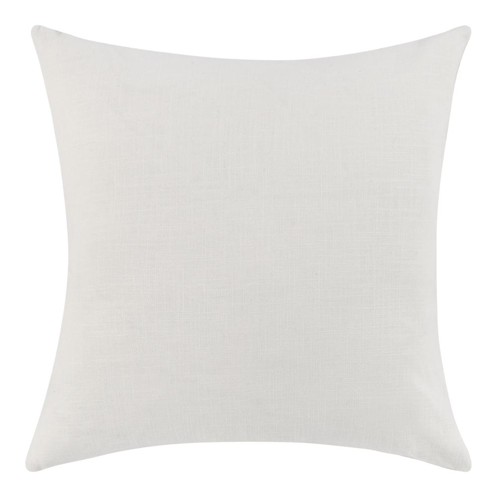 Ralph 22" Cotton Linen Throw Pillow, Ivory Sangria. Picture 4