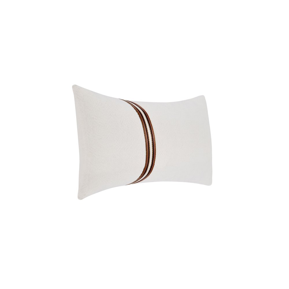 Ralph 14x26 Cotton Linen Fabric Throw Pillow, Ivory Sangria. Picture 2