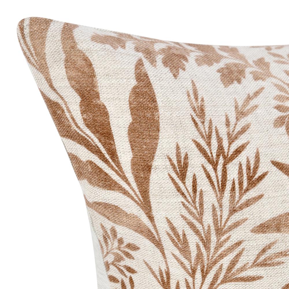 Mulberry 14"x26" Belgian Linen Blend Throw Pillow, Chestnut Brown. Picture 5