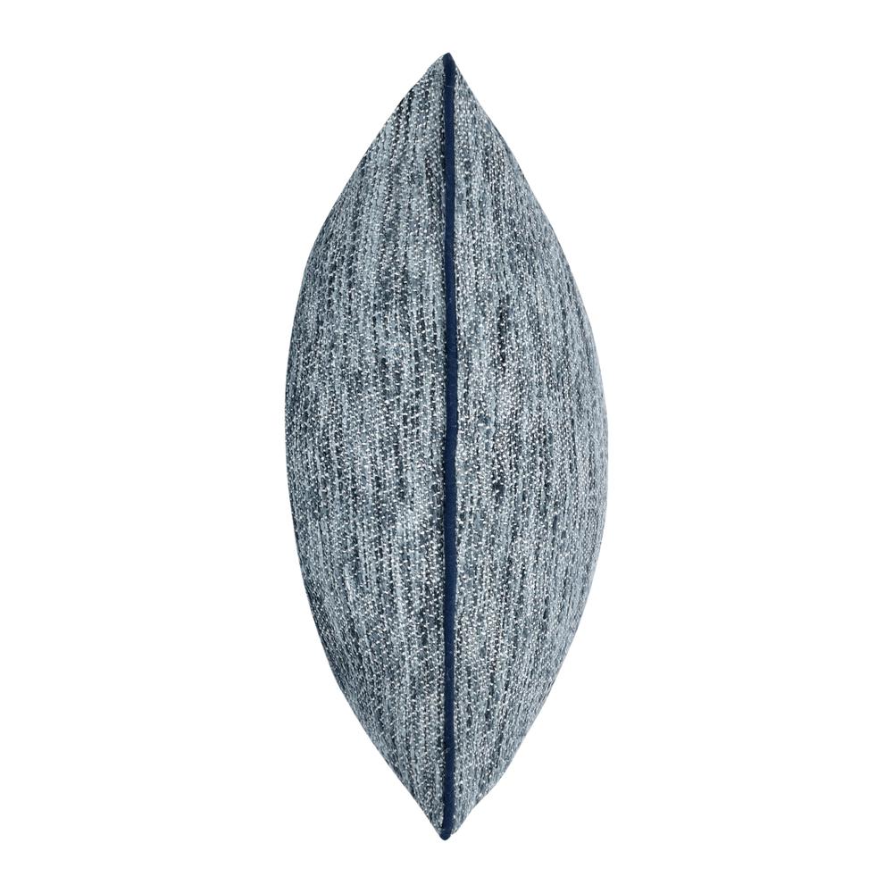 Sharma 22" Cotton Blend Throw Pillow, Blue. Picture 3