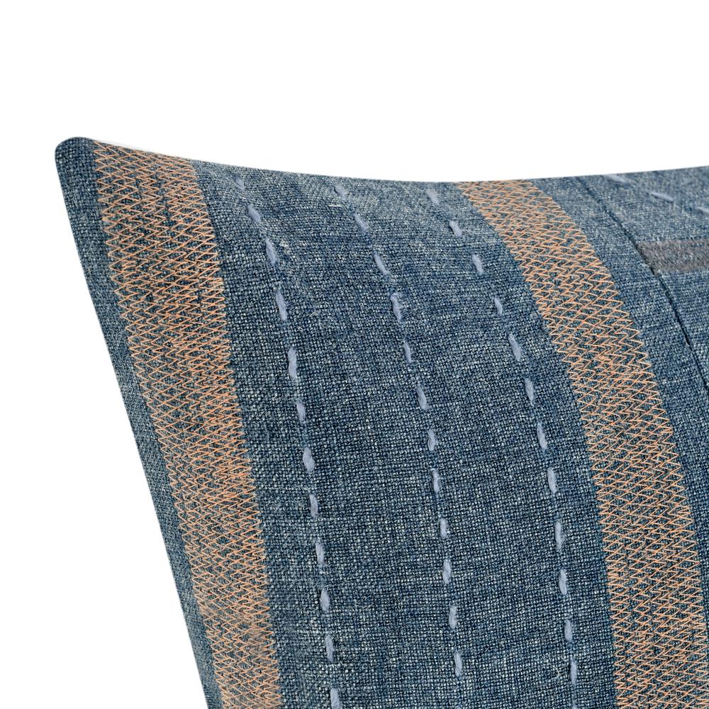 Origin 22" Belgian Linen Blend, Denim Blue. Picture 5