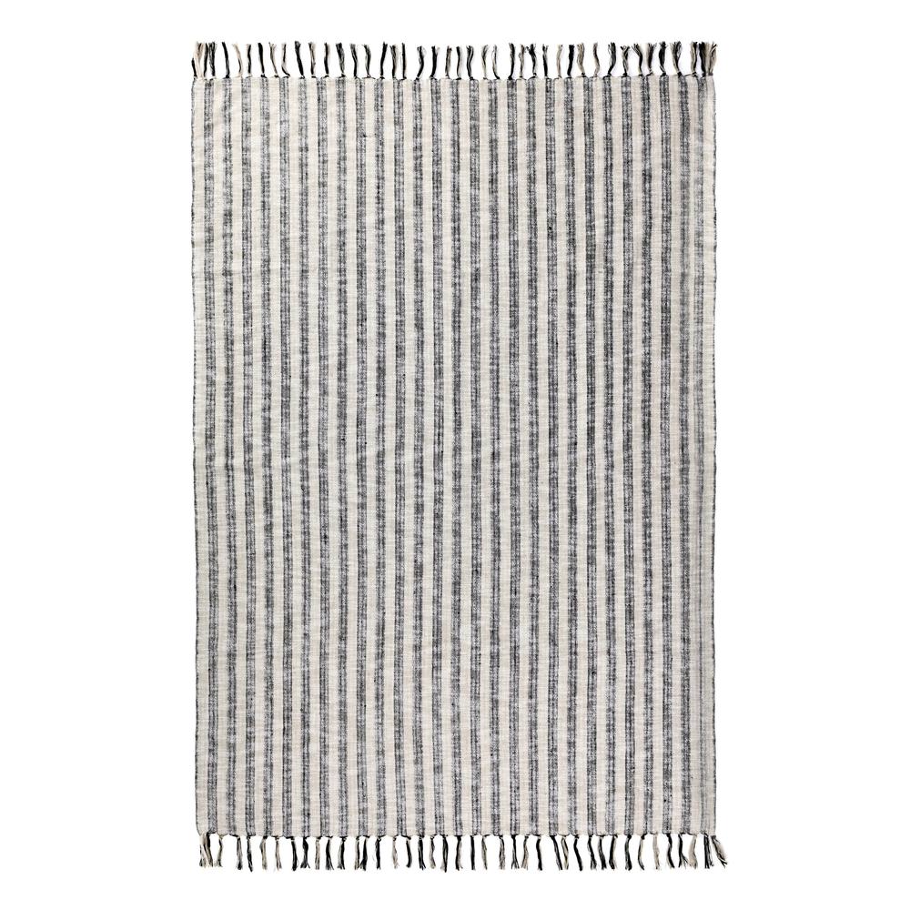 Linna 100% Cotton Black 50"x70" Throw Blanket Blanket. Picture 3