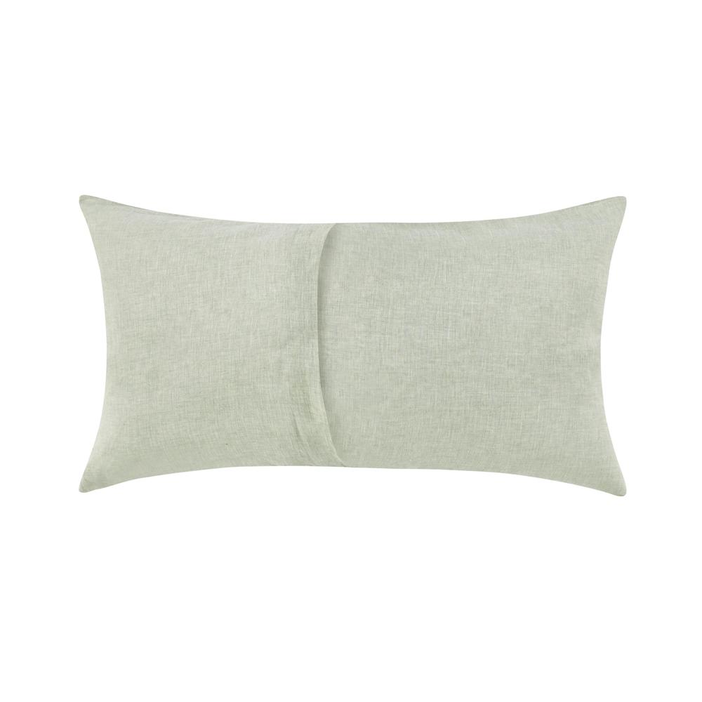 Jayson Linen Blend Fabric Sage King Sham. Picture 2