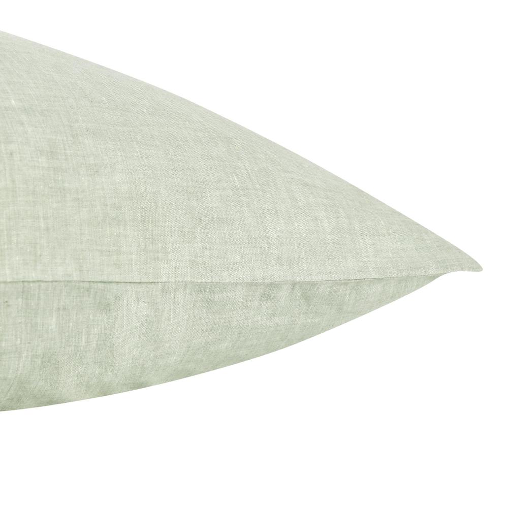 Jayson Linen Blend Fabric Sage Euro Sham. Picture 3
