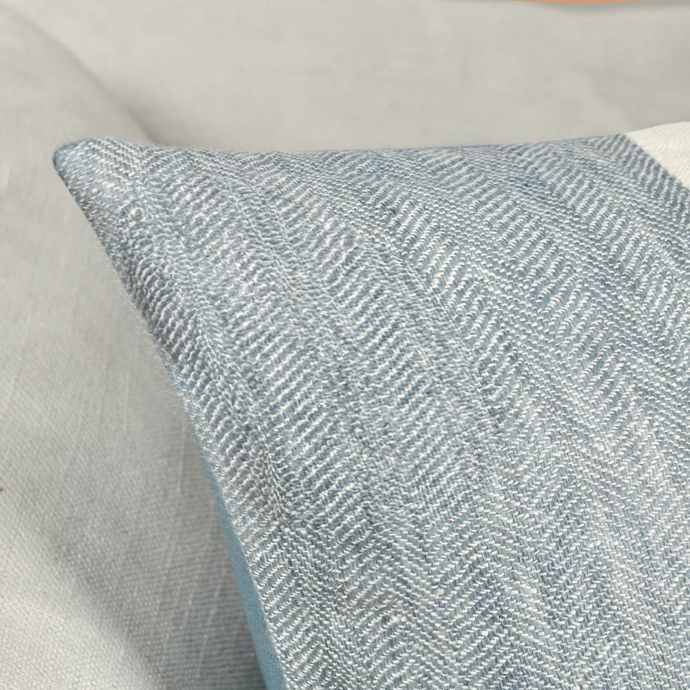 Caylor 22" Belgian Linen Blend Multicolor Throw Pillow. Picture 7