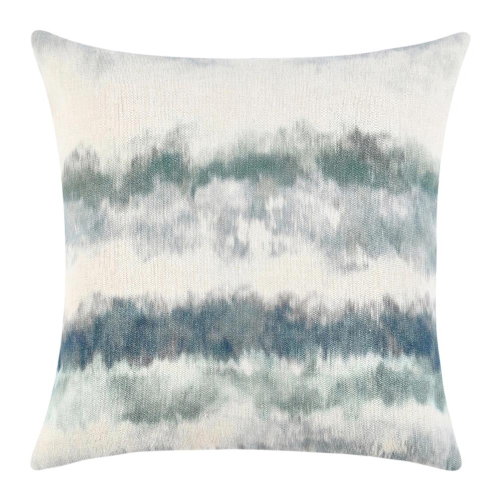 Horizon 20" Belgian Linen Throw Pillow, Multicolor. Picture 1
