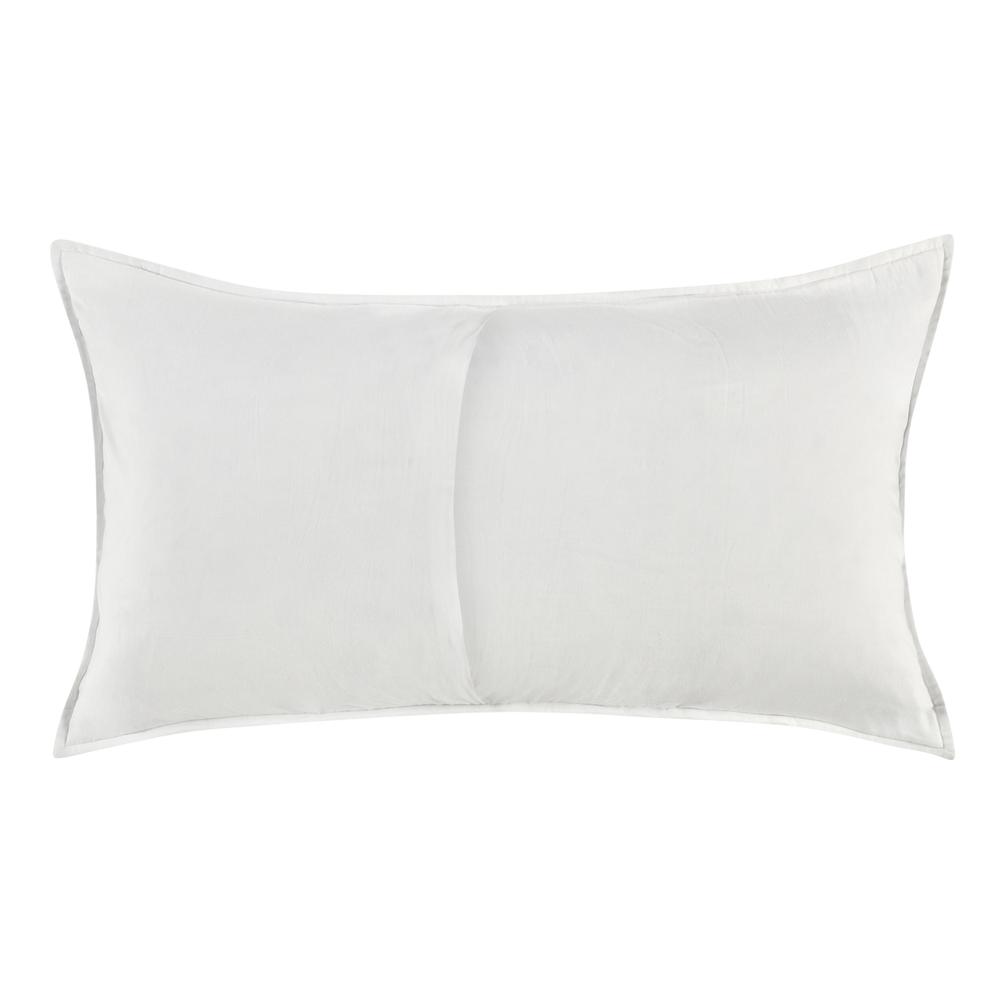 Rowen Sustainable Fabric Cloud White King Sham. Picture 2