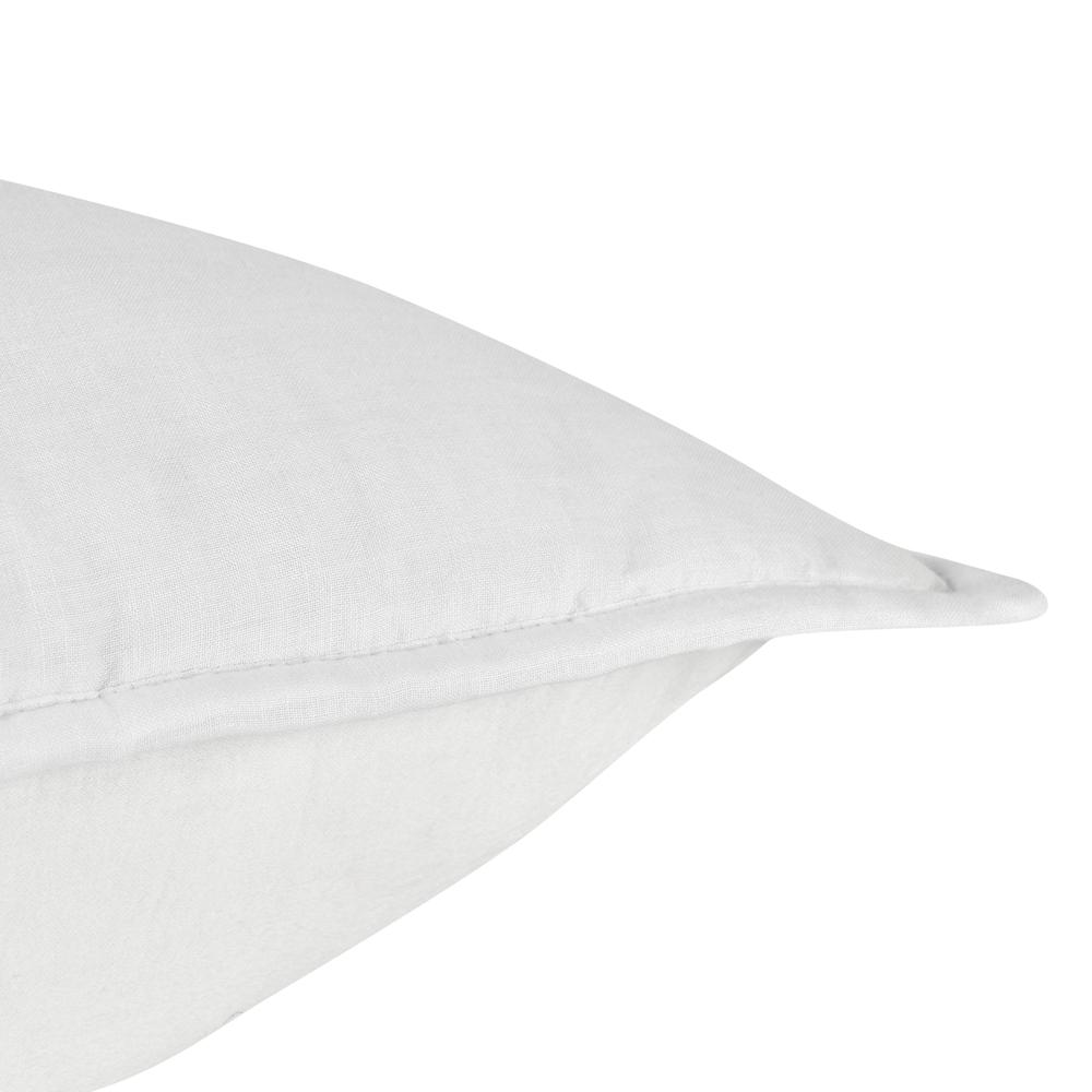 Rowen Sustainable Fabric Cloud White King Sham. Picture 3