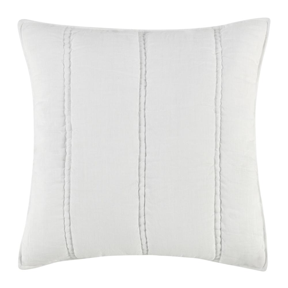 Rowen Sustainable Fabric Cloud White Euro Sham. Picture 1