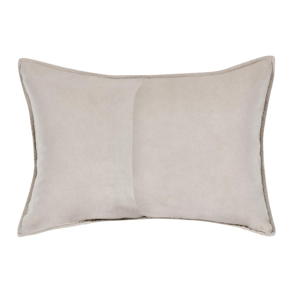 Rowen Sustainable Fabric Beige Standard Sham. Picture 2