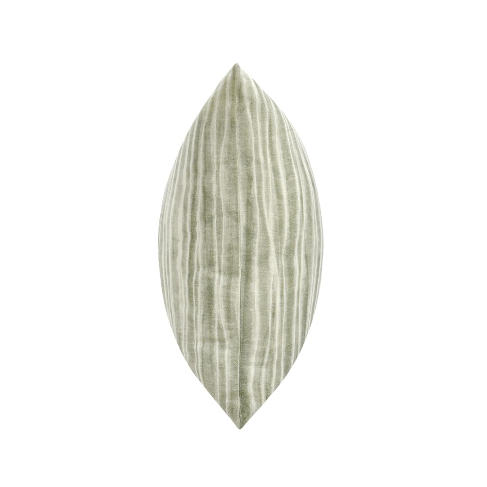 Holston 22" Cotton Fabric Throw Pillow in Green. Picture 2
