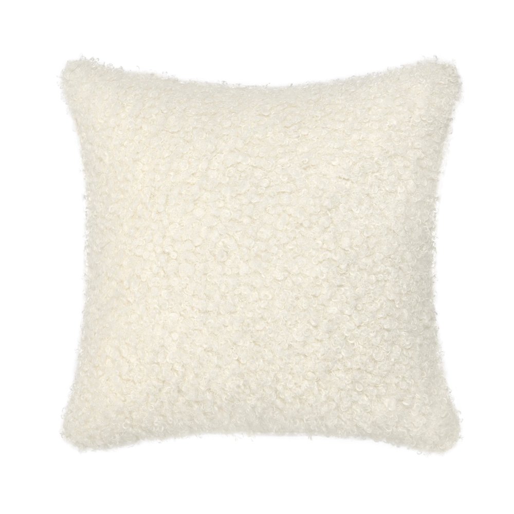 Carters 22" Fabric Ivory Throw Pillow. Picture 1