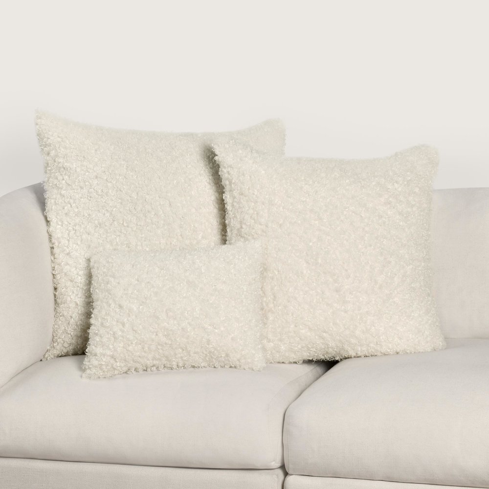 Carters 22" Fabric Ivory Throw Pillow. Picture 8