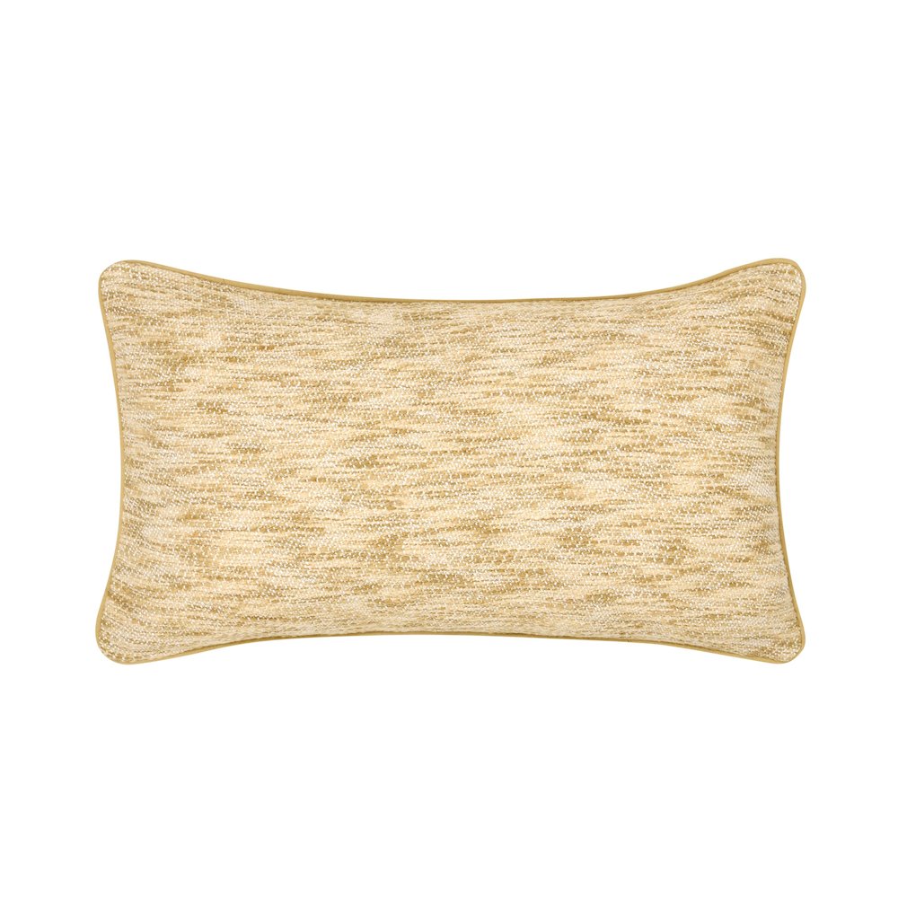 Sharma 14x26 Cotton Blend Throw Pillow, Yellow. Picture 1