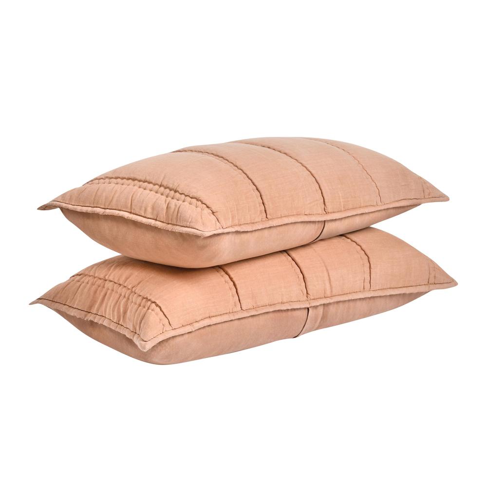 Rowen Sustainable Fabric Clay King Sham. Picture 4