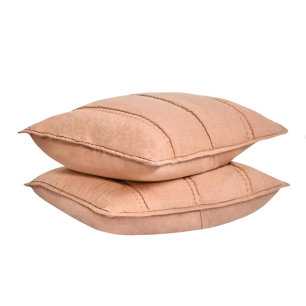 Rowen Sustainable Fabric Clay Euro Sham. Picture 4