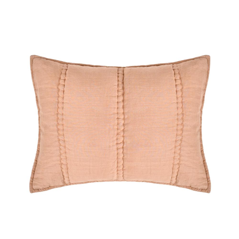 Rowen Sustainable Fabric Clay Standard Sham. Picture 1