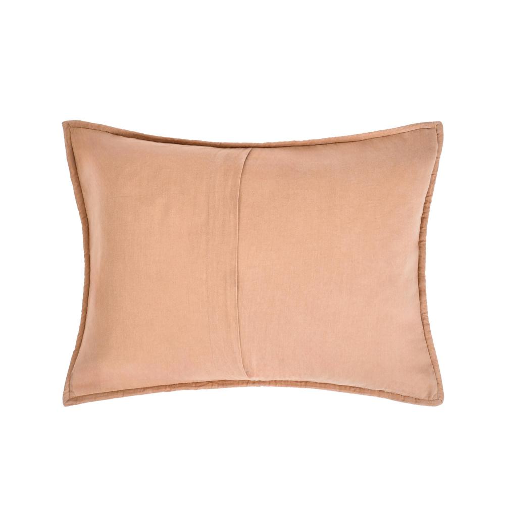 Rowen Sustainable Fabric Clay Standard Sham. Picture 2