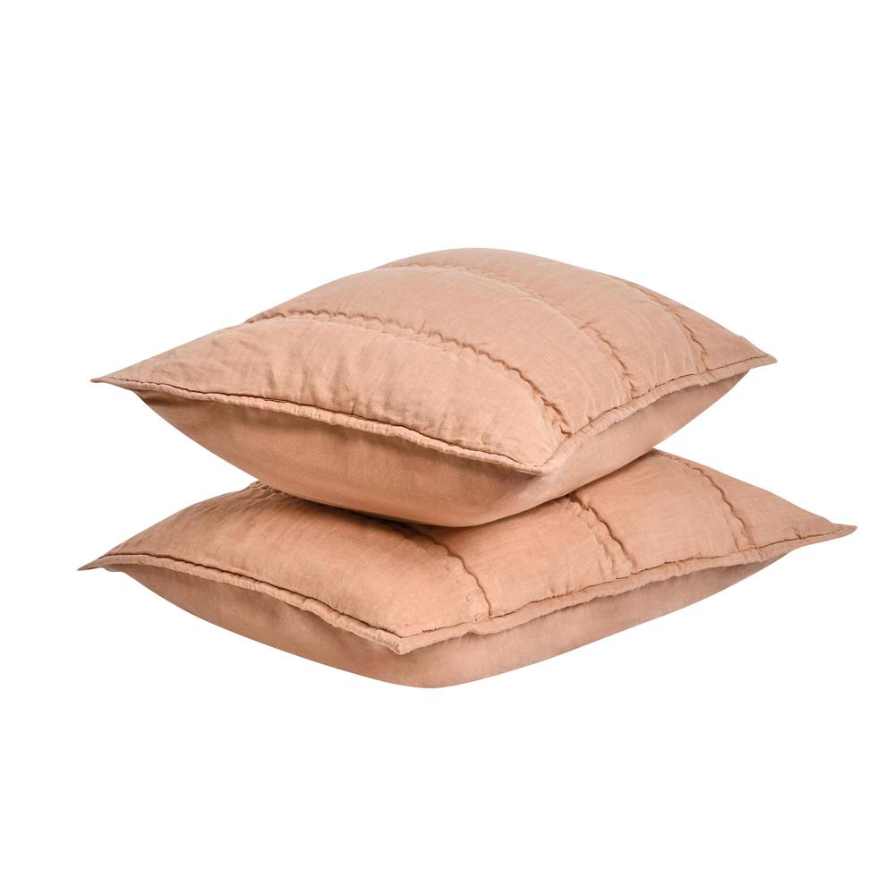 Rowen Sustainable Fabric Clay Standard Sham. Picture 4
