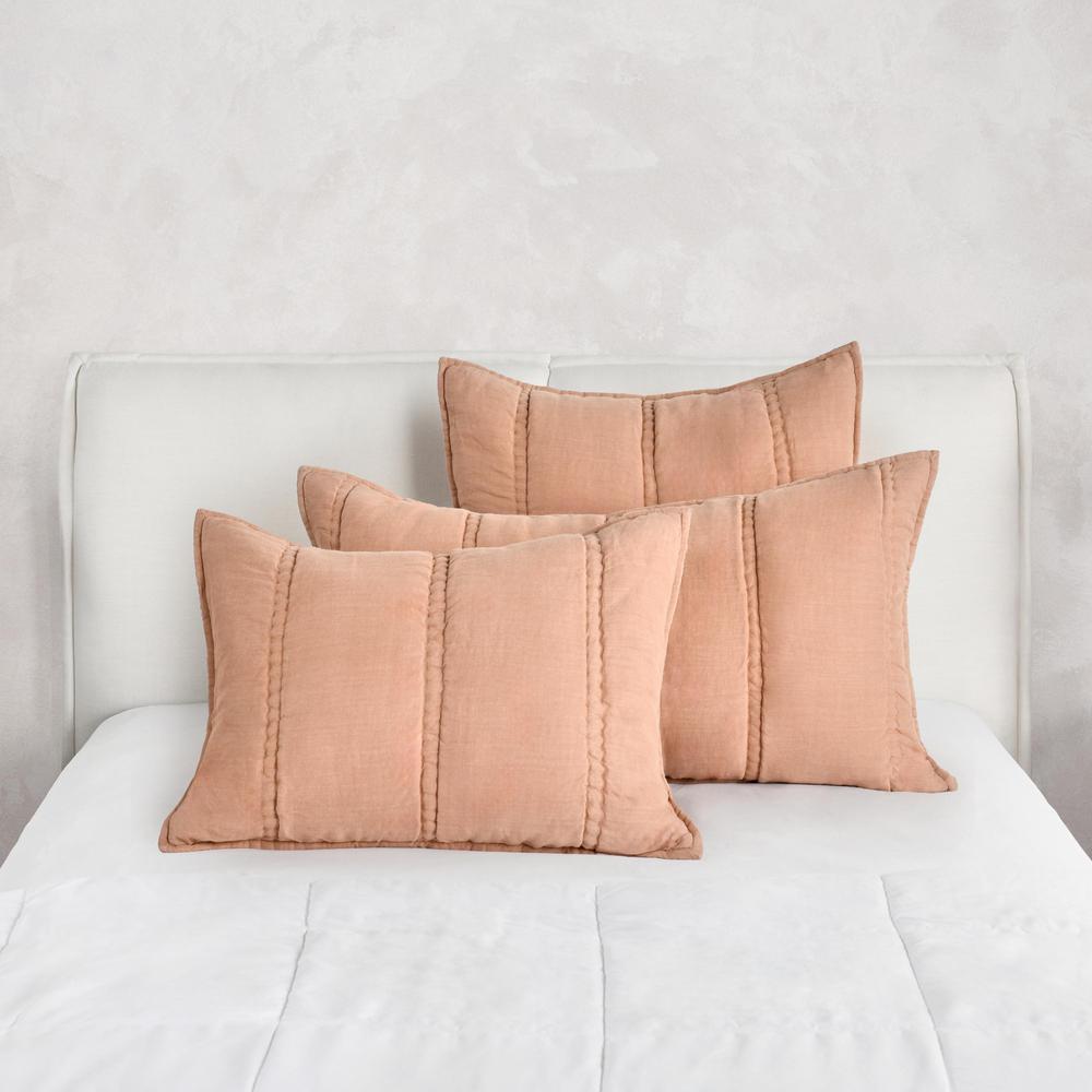 Rowen Sustainable Fabric Clay Standard Sham. Picture 5