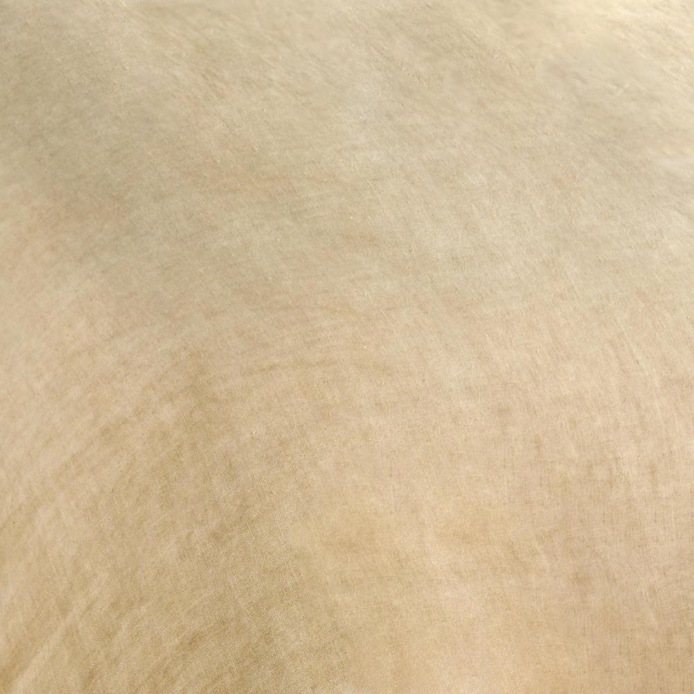 Paloma Hemp Fabric Ochre Amber Queen Duvet Set. Picture 5