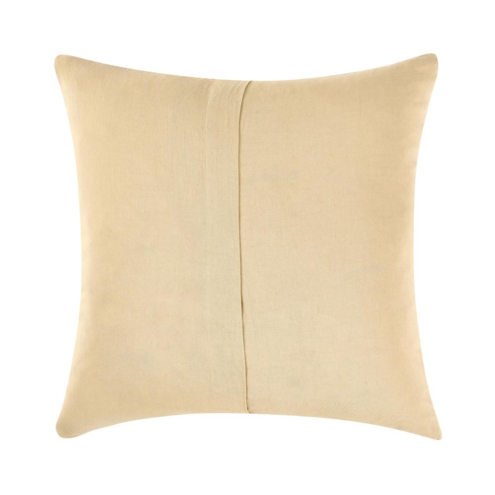 Paloma Hemp Fabric Ochre Amber Euro Sham. Picture 2