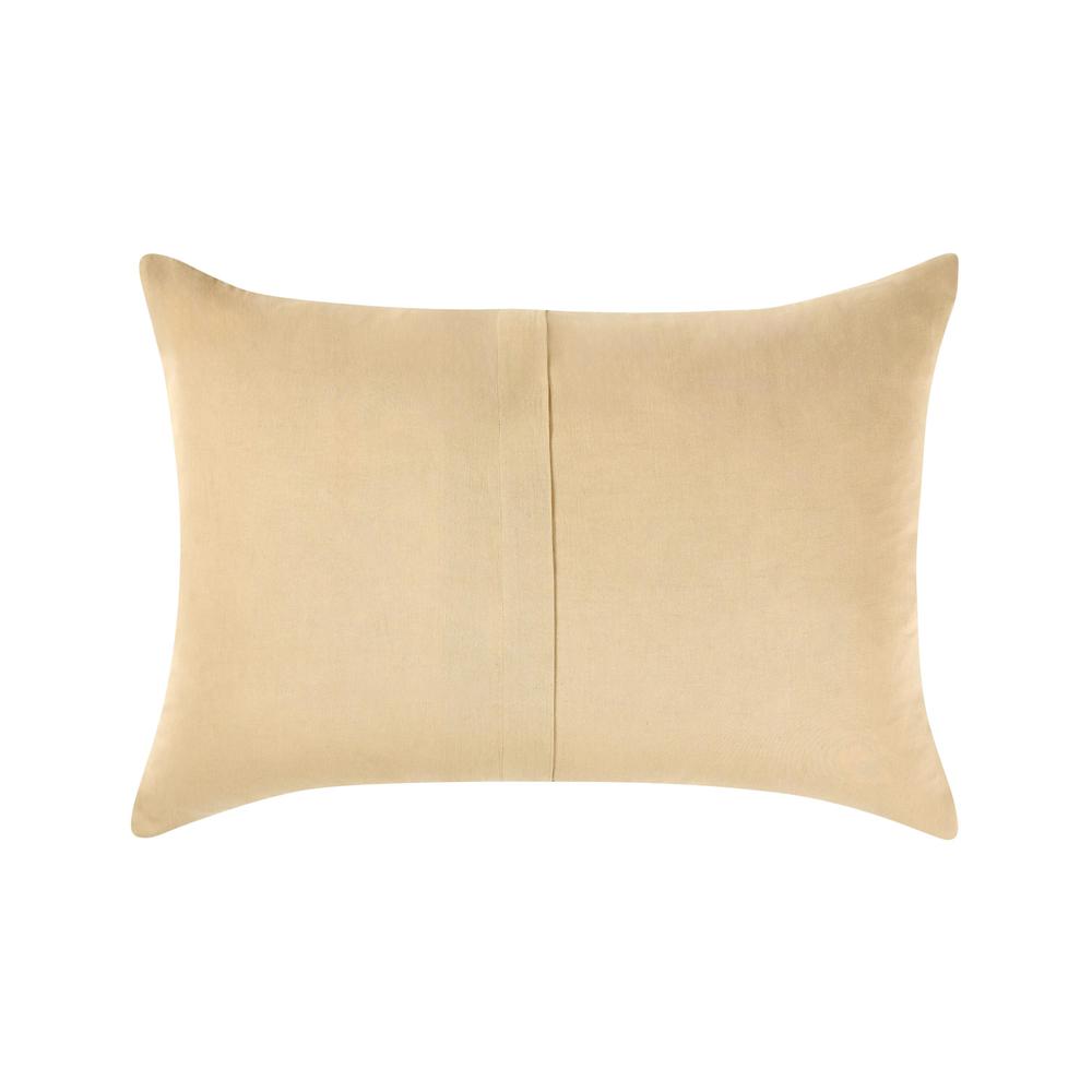 Paloma Hemp Fabric Ochre Amber Standard Sham. Picture 2