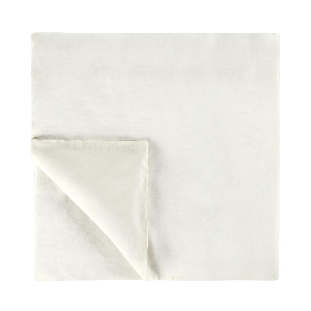 Paloma Hemp Fabric Ivory King Duvet Set. Picture 2