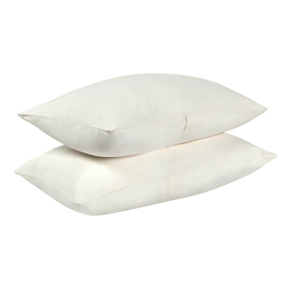 Paloma Hemp Fabric Ivory King Sham. Picture 4