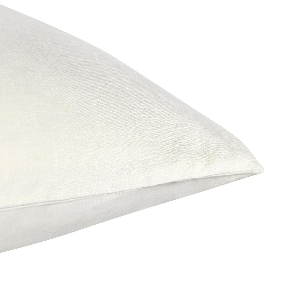 Paloma Hemp Fabric Ivory Euro Sham. Picture 3