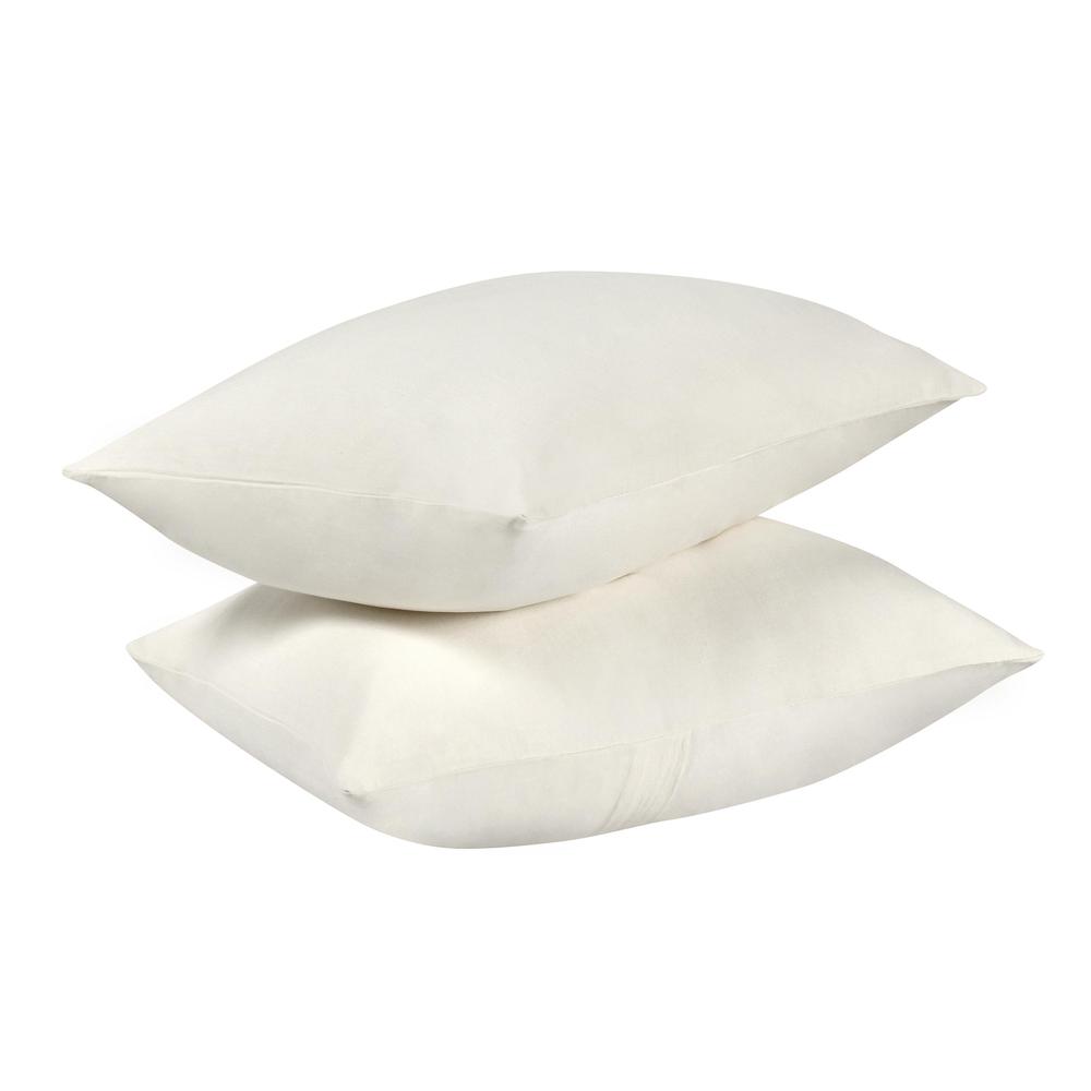 Paloma Hemp Fabric Ivory Standard Sham. Picture 4
