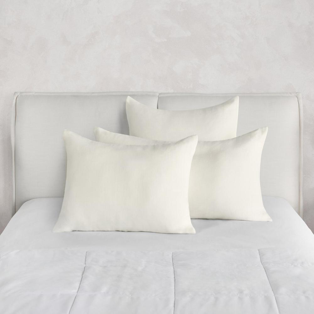 Paloma Hemp Fabric Ivory Standard Sham. Picture 5
