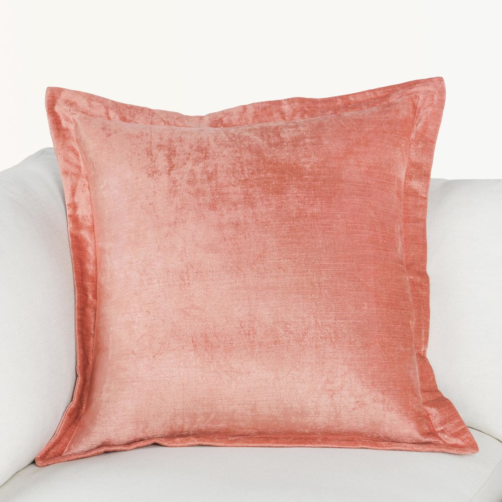 Lapis Velvet Fabric Throw Pillow. Picture 5