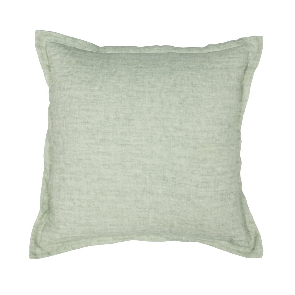 Solstice Belgian Linen Throw Pillow. Picture 1
