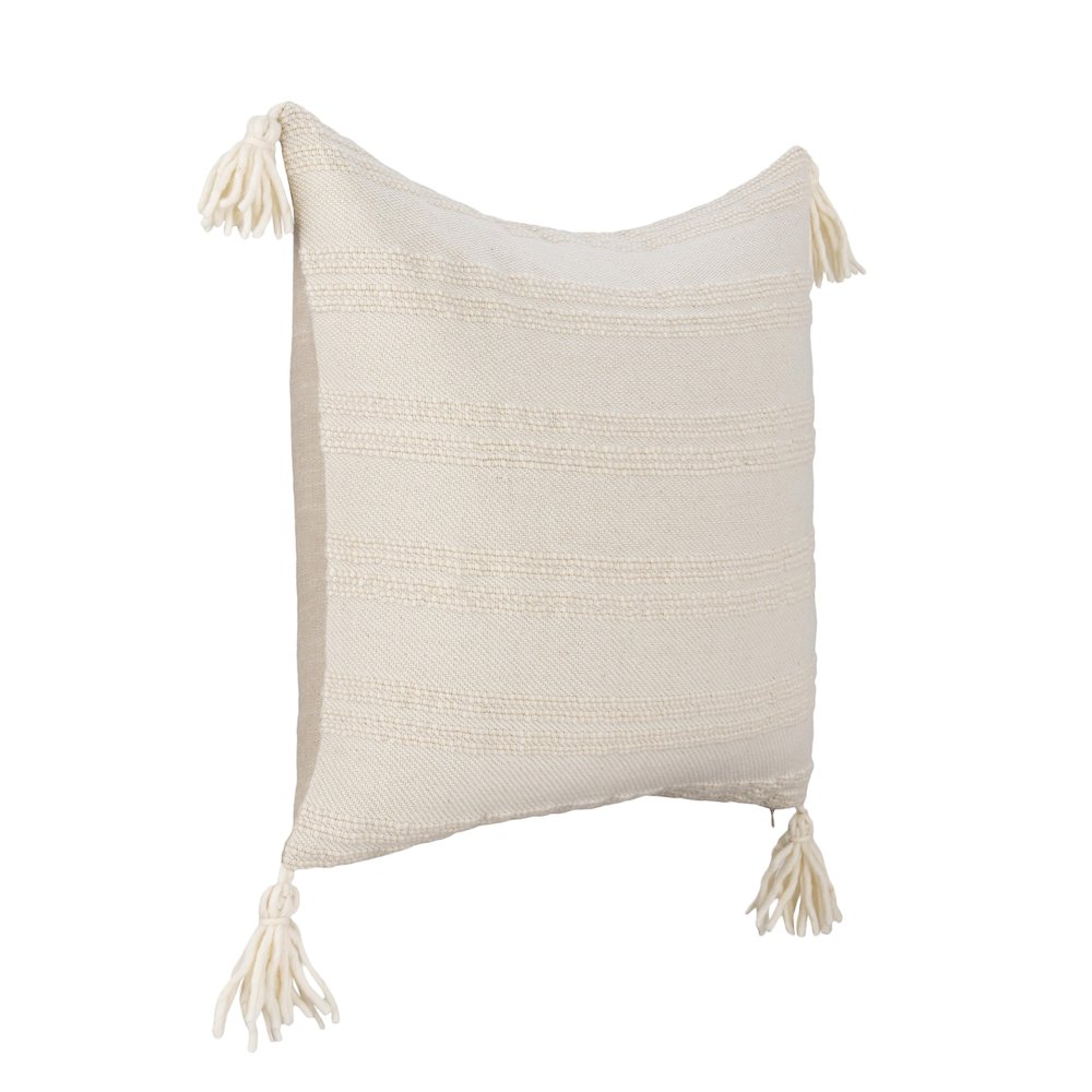 York  Wool Fabric Throw Pillow. Picture 4