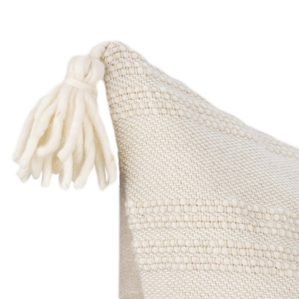 York  Wool Fabric Throw Pillow. Picture 5